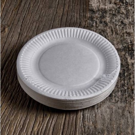 PIATTI CARTONCINO COMPOSTABILI 29cm 50pz BIANCHI