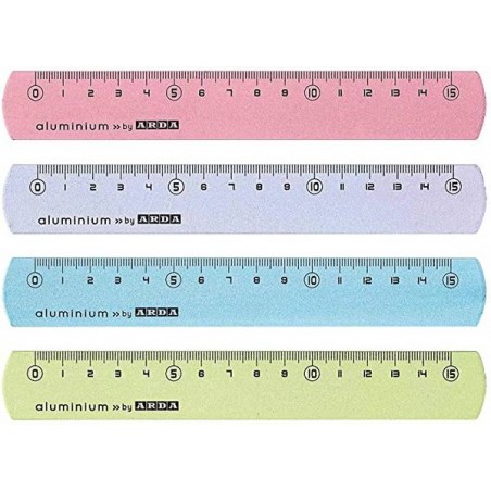 RIGHELLO ALLUMINIO 20cm FROST PASTEL ARDA