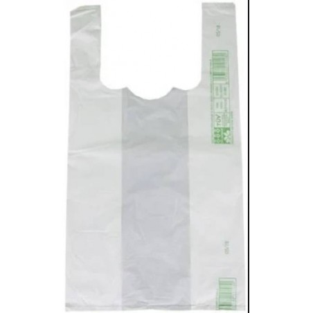 SHOPPER SUPER MAXI BIO COMPOST BIANCHE 35x65cm 1 KILO