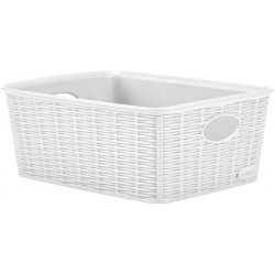 CESTO PVC ELEGANCE HIGH 25x19,5x10cm BIANCO M