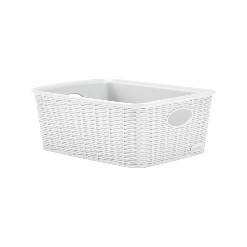 CESTO PVC ELEGANCE HIGH 25x19,5x10cm BIANCO M