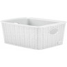 CESTO PVC ELEGANCE HIGH 25x19,5x10cm BIANCO M