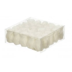 ROSE DI SAPONE BIANCHE H3,5cm 25pz