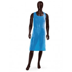 GREMBIULE AJSIA BLU 30my LDPE APRON 70x120 100pz