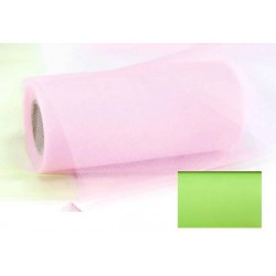 TULLE ROTOLO H.25 100mt COLOR STAR VERDE FLUO D3