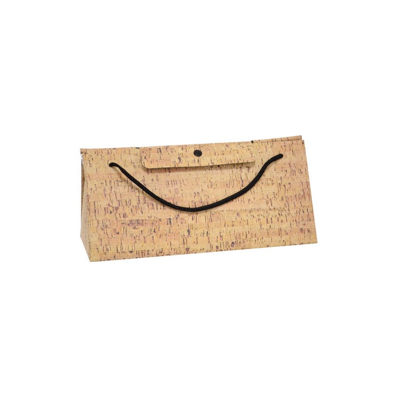 BORSA PLURIBOL TRIANGOLARE 32x13x16cm ST. LEGNO