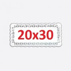 PIZZO PORCELLANATO RETTANGOLARE 20x30cm 100pz