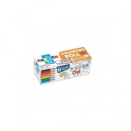 CARIOCA MINI COLORING ROLL + 6 MATITE ABC