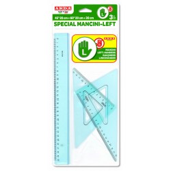 SET SQUADRE/RIGHELLO PER MANCINI 3pz ARDA