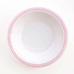 FONDINE CARTONCINO ROUND SHAPE PETIT ROSA 24cm 8pz