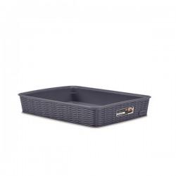 CESTO PVC ELEGANCE 35,5x26,5x6cm BLU L