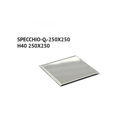 SPECCHIO QUADRATO VETRO 25x25cm H.4mm