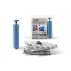 KIT SACCO CUSTODIA RIDUCISPAZIO 3pz + ASPIRATORE MANUALE