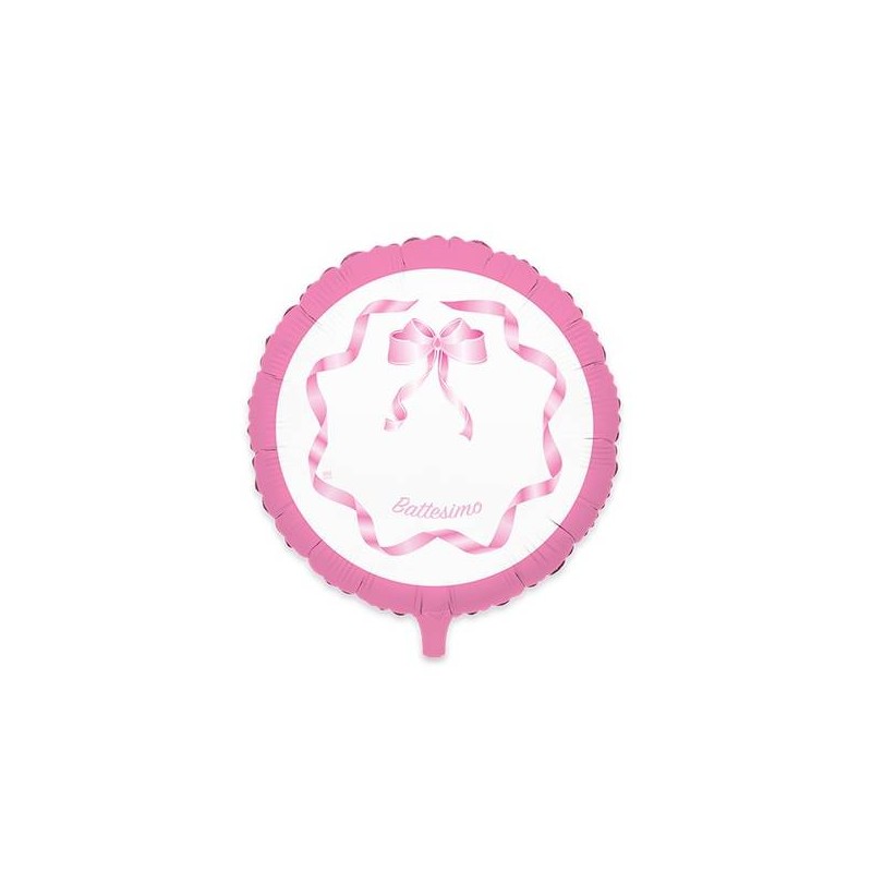 PALLONE MYLAR 24 ø60 BATTESIMO ROSA