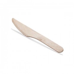 COLTELLI LEGNO ECOFRIENDLY 16cm 100pz USOBIO
