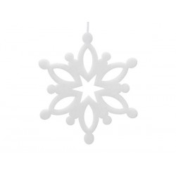 CRISTALLO FOAM DA APPENDERE 30cm BIANCO