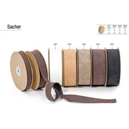RONDELLA NASTRO SACHER mm25x10mt 3807-MARRONE