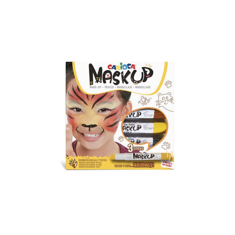 MASK-UP CARIOCA ANIMALS SET 3pz