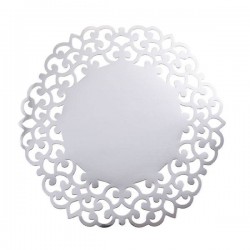 SOTTOPIATTI ARGENTO LASER CUT 33cm 4pz