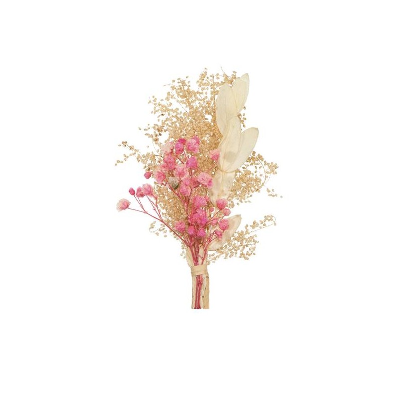 PICKS DRY FLOWERS H10cm ROSA