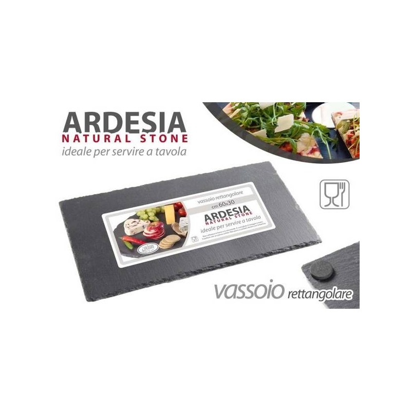 ARDESIA VASSOIO RETTANGOLARE 40x20cm