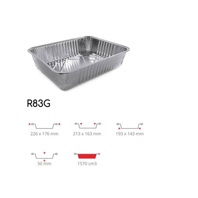 TEGLIA ALLUMINIO 3 PRZ 100pz R83G CONTITAL