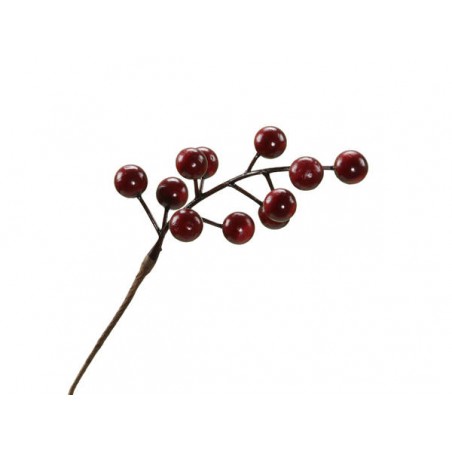 RAMO BACCHE BERRY STEMS RED 15cm 24pz