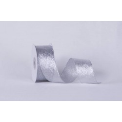 NASTRO RASETTO O/A mm40x25mt COL.101 ARGENTO