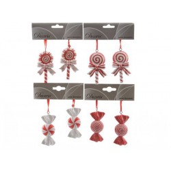 CARAMELLE BIANCO/ROSSO DA APPENDERE 7,5cm ass.te 2pz