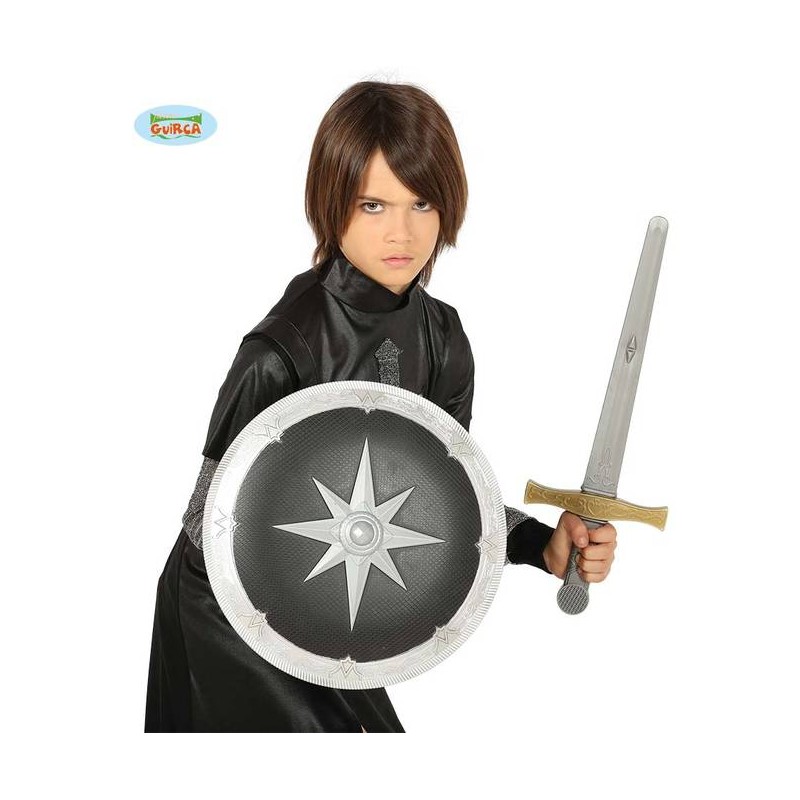 SCUDO 35cm E SPADA 50cm MEDIEVALI