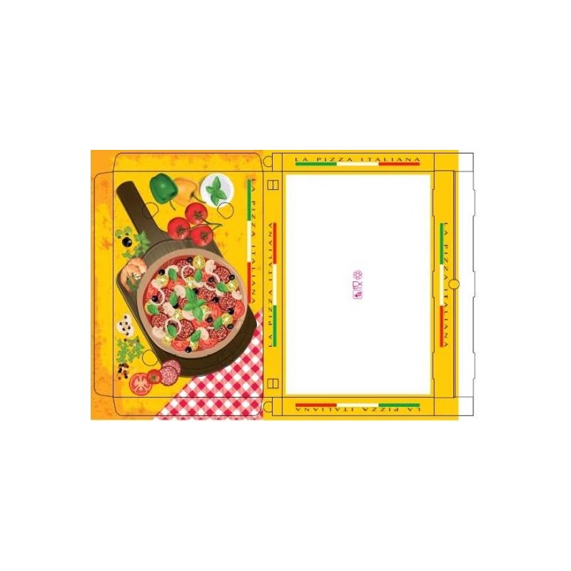 SCATOLE PIZZA 40 x 60 H5 v.v.v. MOD. DOPPIA PIEGA 50pz