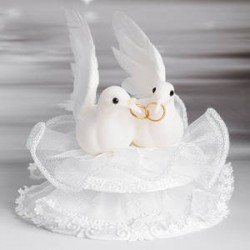 CAKE TOPPER COLOMBE C/ANELLI  ART.28387