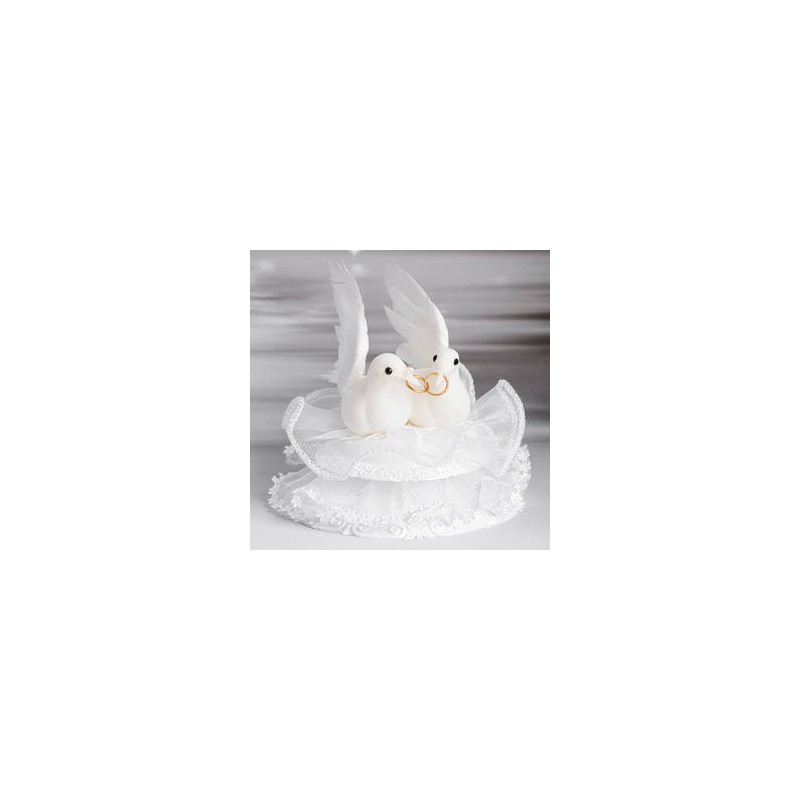 CAKE TOPPER COLOMBE C/ANELLI  ART.28387