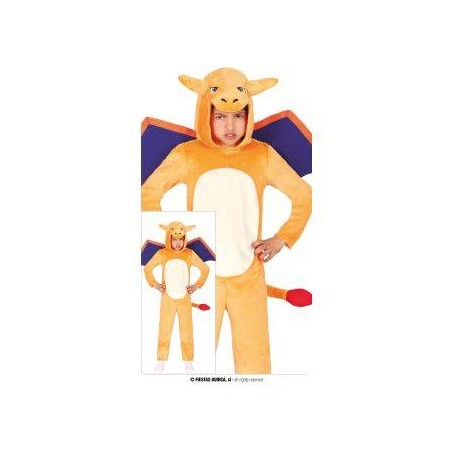 COSTUME DRAGO DI FUOCO 10-12 ANNI