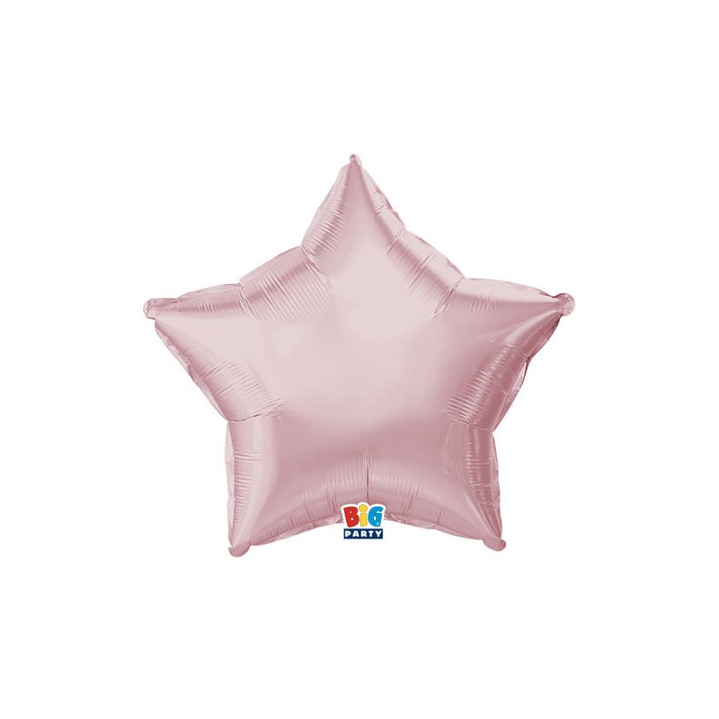 PALLONE MYLAR STELLA 18 45cm ROSA METAL