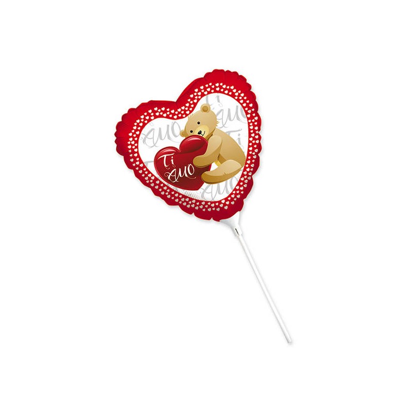 PALLONE MYLAR C/ASTINA CUORE SWEET 25cm