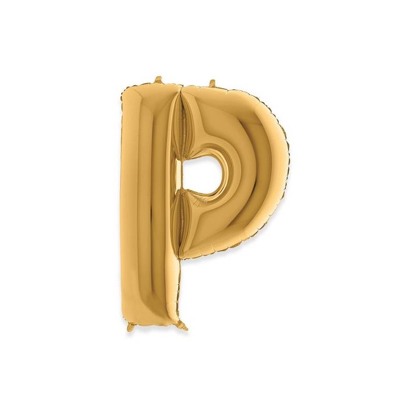 PALLONE MYLAR LETTERA P 102cm 40 GOLD