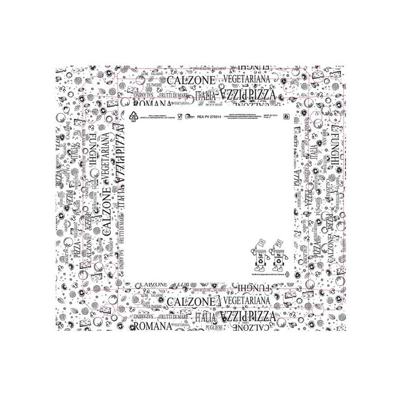 SCATOLE PIZZA CUBO 32,5x32,5x3cm 200pz BIANCO POST IT
