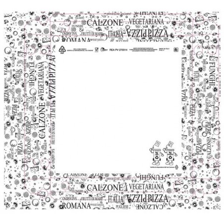 SCATOLE PIZZA CUBO 32,5x32,5x3cm 200pz BIANCO POST IT