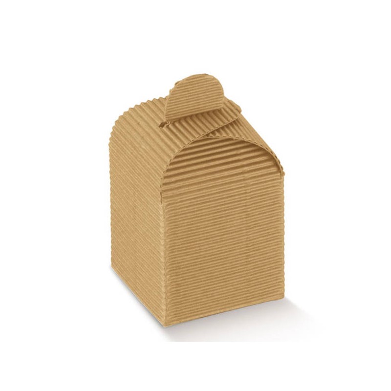 SCATOLA CUBETTO ONDA AVANA 5x5x5,5cm 10pz