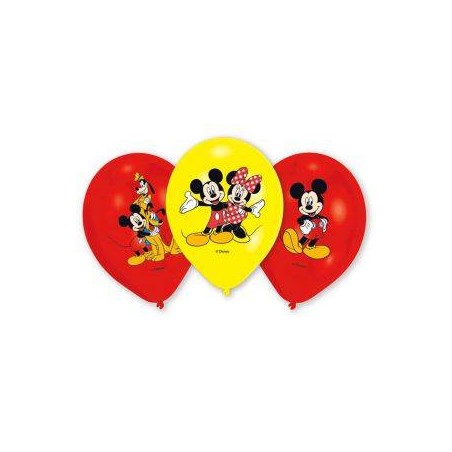 PALLONCINI LATTICE 27,5cm TOPOLINO 6pz