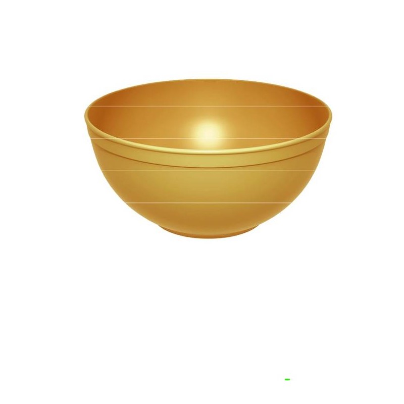 CIOTOLA BOWL MINERAL PP ø20cm 2lt ORO 1pz