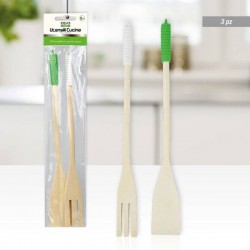 SET 3 UTENSILI CUCINA IN LEGNO