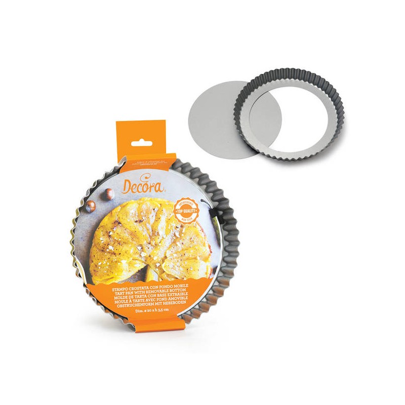 STAMPO CROSTATA ANTIADERENTE NEW F/DO MOBILE ø28 H.3,5 DECORA