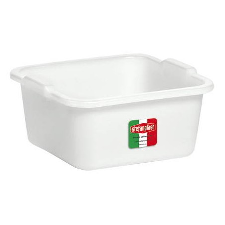 BACINELLA QUADRA 38x38cm 16lt BIANCA