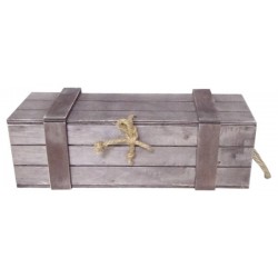 SCATOLA LEGNO BOTTIGLIA MAGNUM MARRONE 41x12,5x12,5 CASL2511