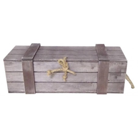 SCATOLA LEGNO BOTTIGLIA MAGNUM MARRONE 41x12,5x12,5 CASL2511