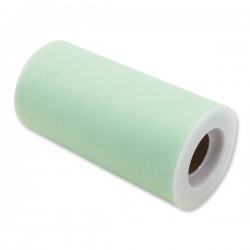 TULLE ROTOLO cm12,5x25mt ACQUA MARINA BIG