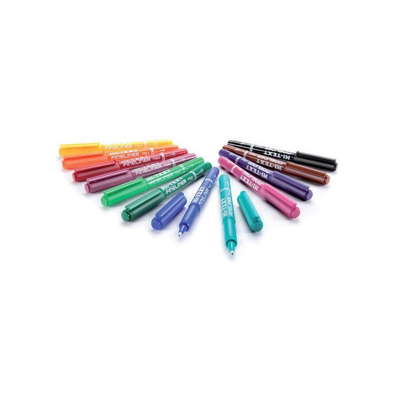 FINELINER 750 PUNTA SINTETICA P.MEDIA 1mm NERO HI-TEXT