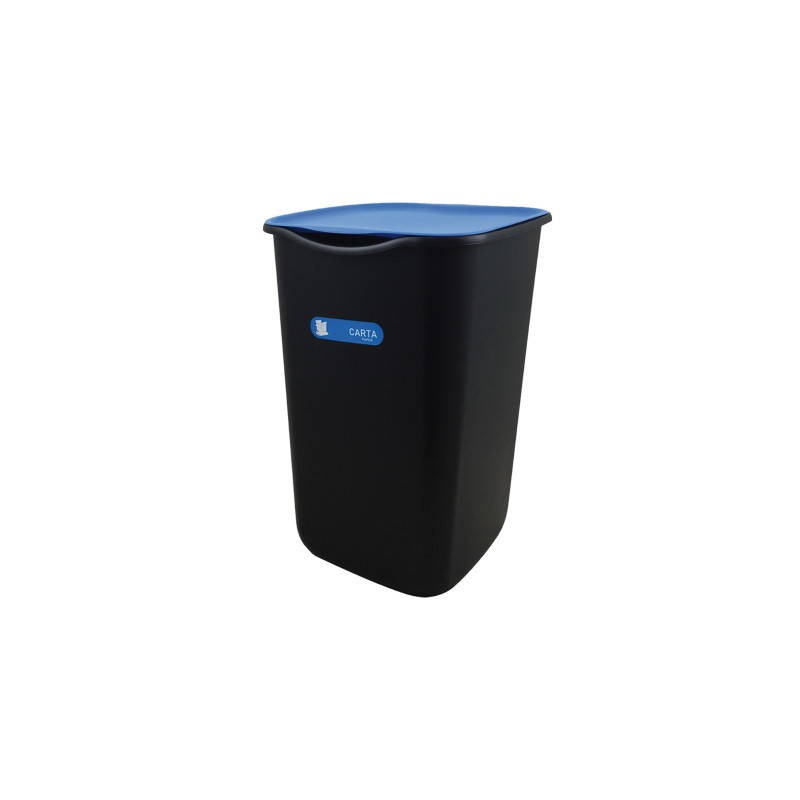 PATTUMIERA RICICLO 50lt NERO/BLU